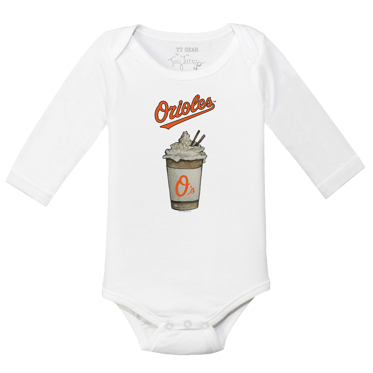 Baltimore Orioles Latte Long Sleeve Snapper