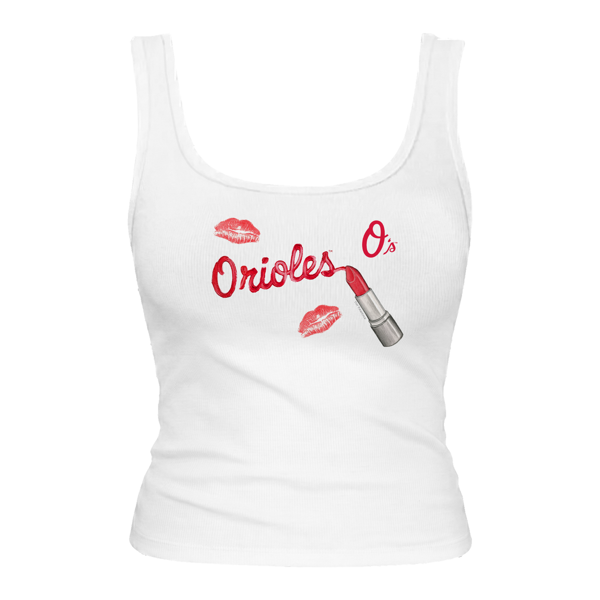 Baltimore Orioles Lipstick Emmy Tank