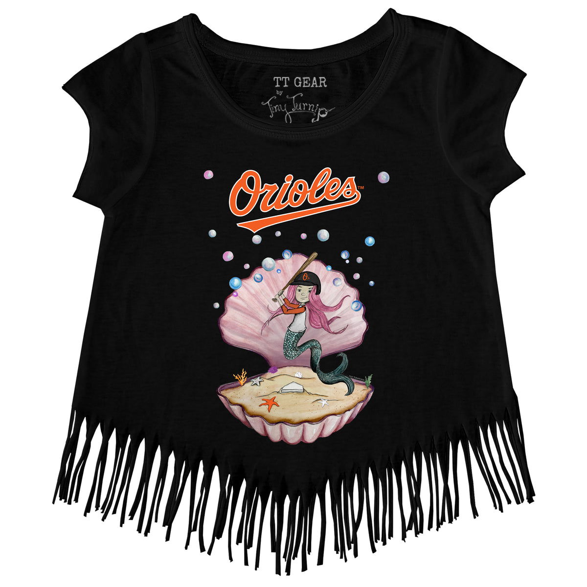 Baltimore Orioles Mermaid Fringe Tee