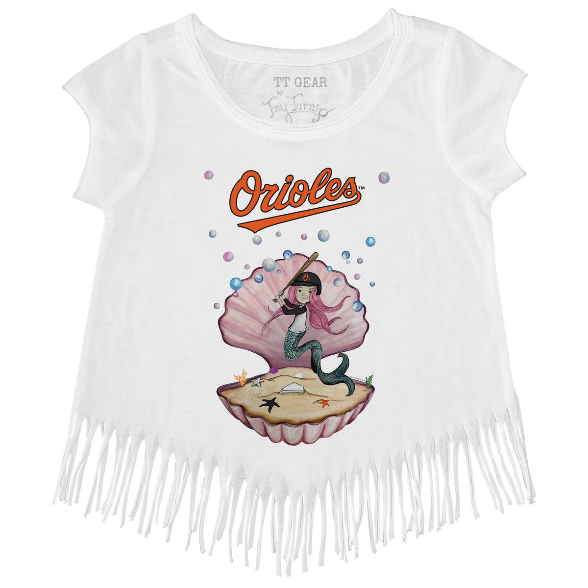 Baltimore Orioles Mermaid Fringe Tee