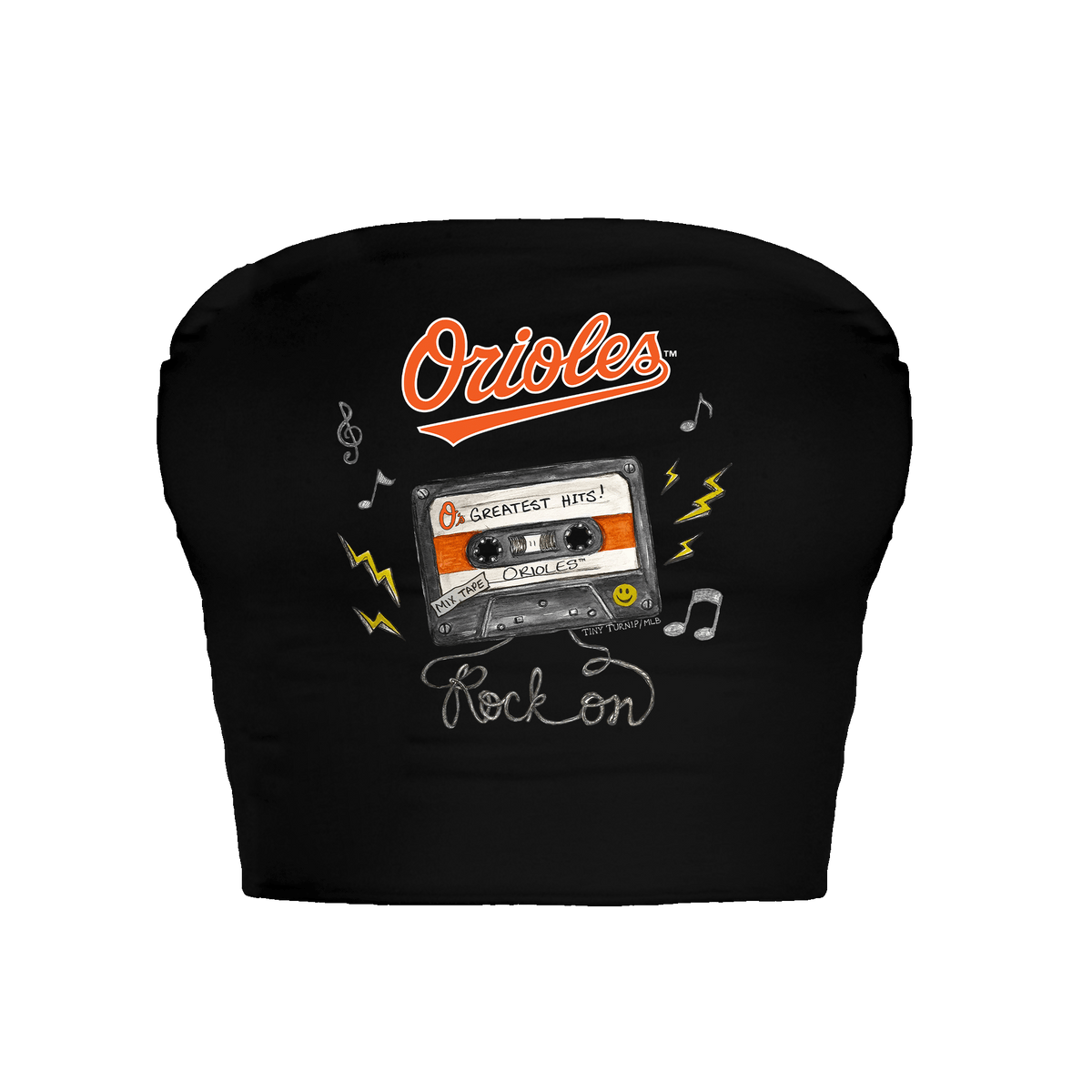 Baltimore Orioles Mixtape Crop Tube Top