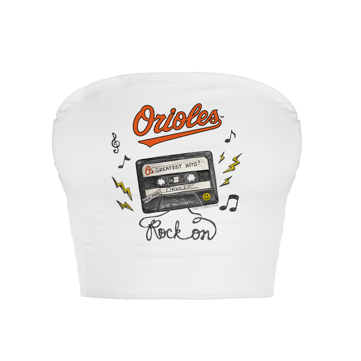 Baltimore Orioles Mixtape Crop Tube Top
