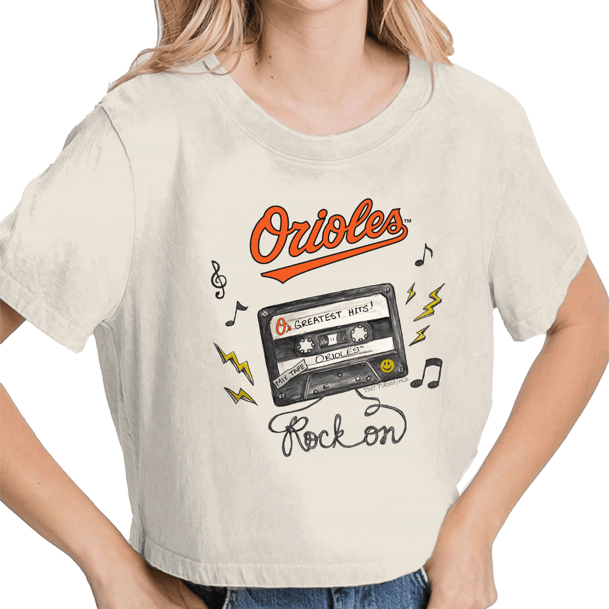 Baltimore Orioles Mixtape Vintage Crop Tee