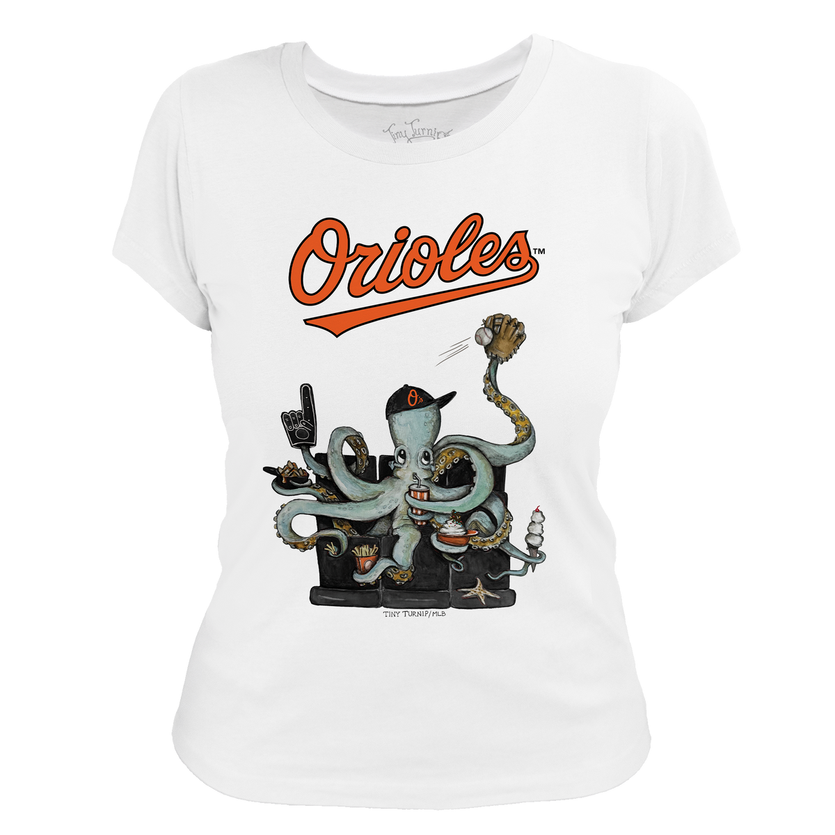 Baltimore Orioles Octopus Tee Shirt