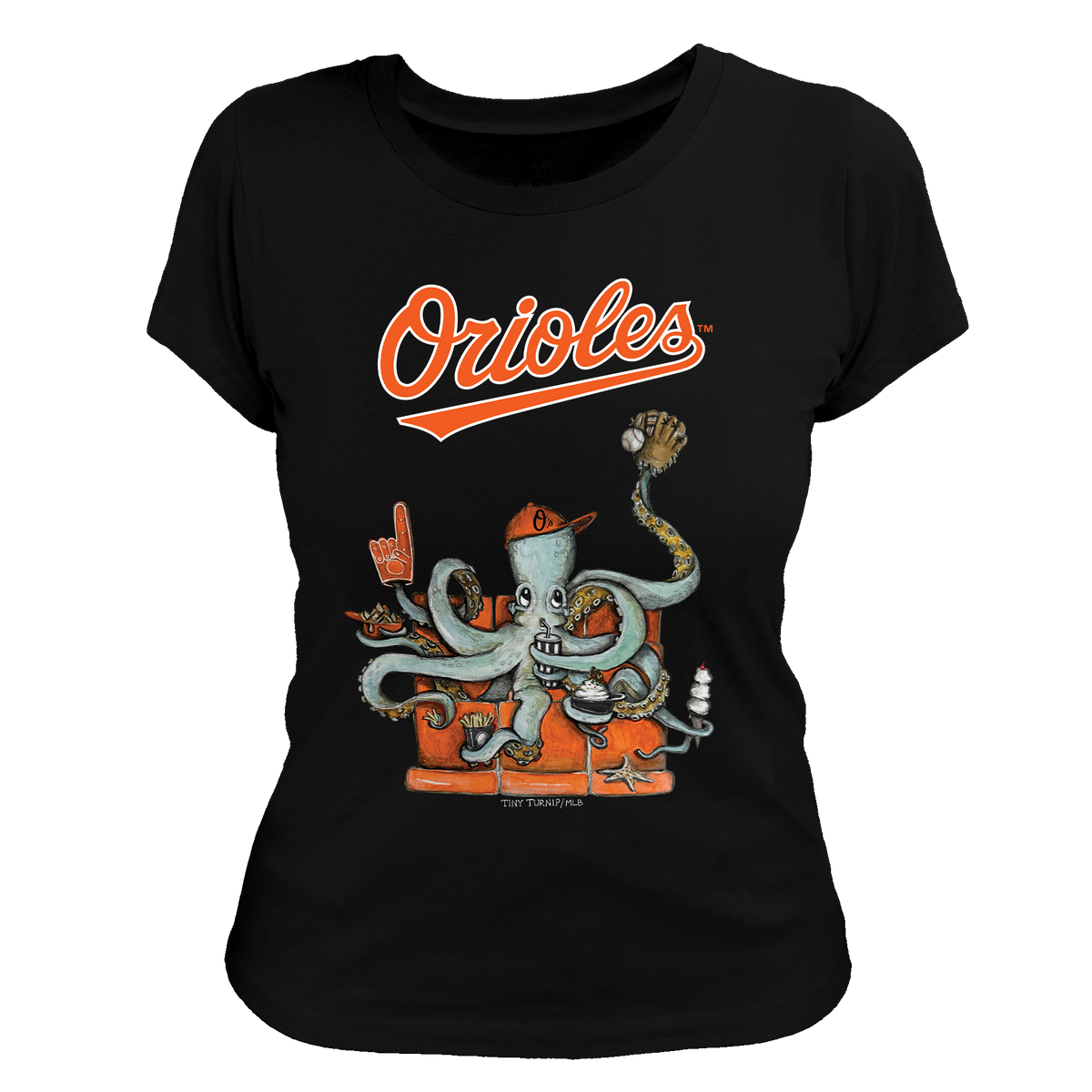 Baltimore Orioles Octopus Tee Shirt