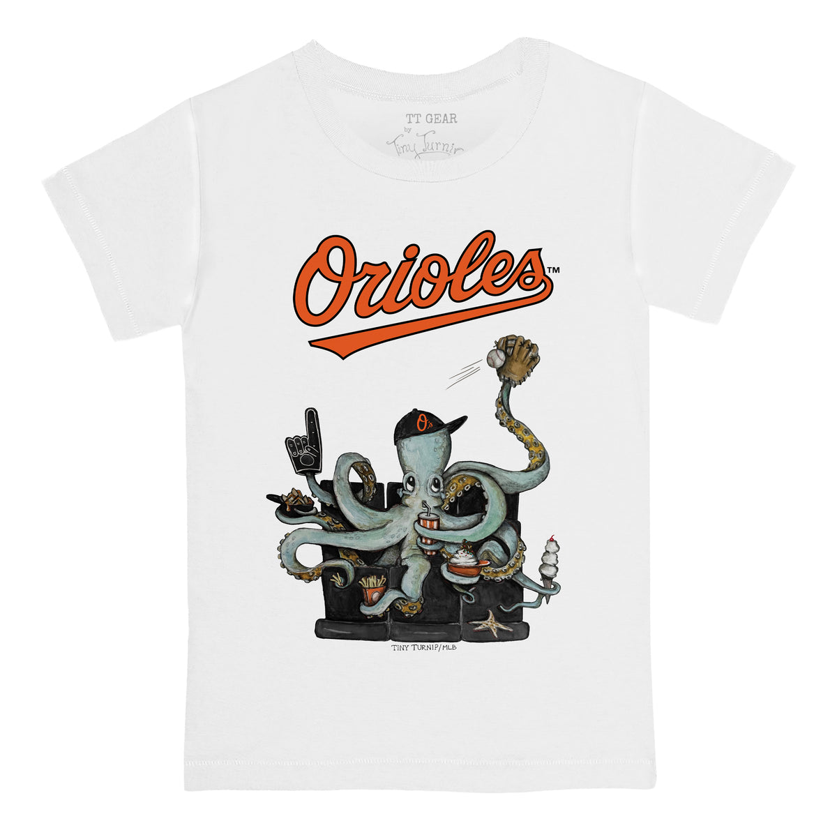 Baltimore Orioles Octopus Tee Shirt