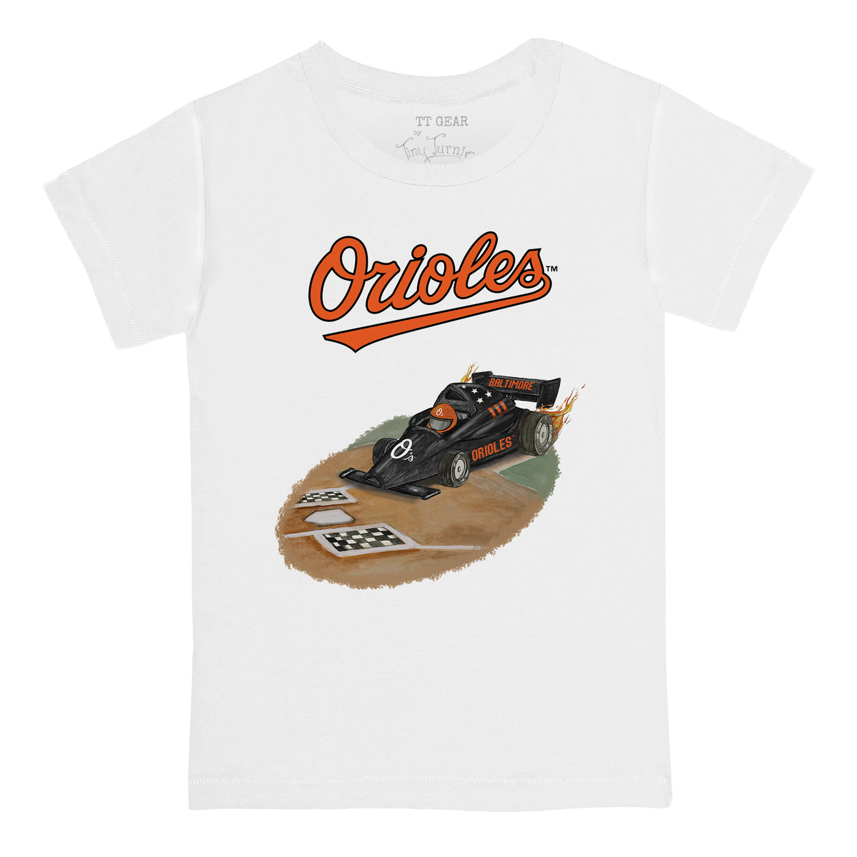 Baltimore Orioles Race Car Tee Shirt