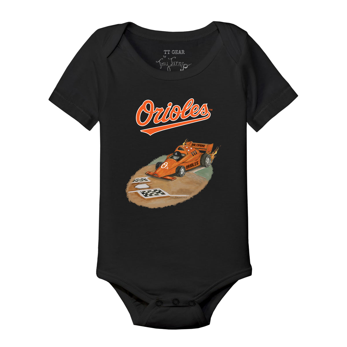 Baltimore Orioles Race Car Short Sleeve Snapper