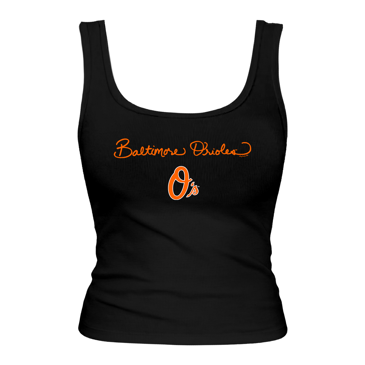 Baltimore Orioles Logo Script Emmy Tank