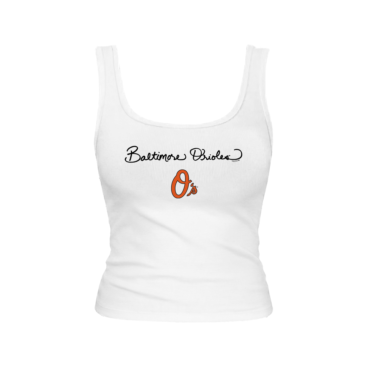 Baltimore Orioles Logo Script Emmy Tank