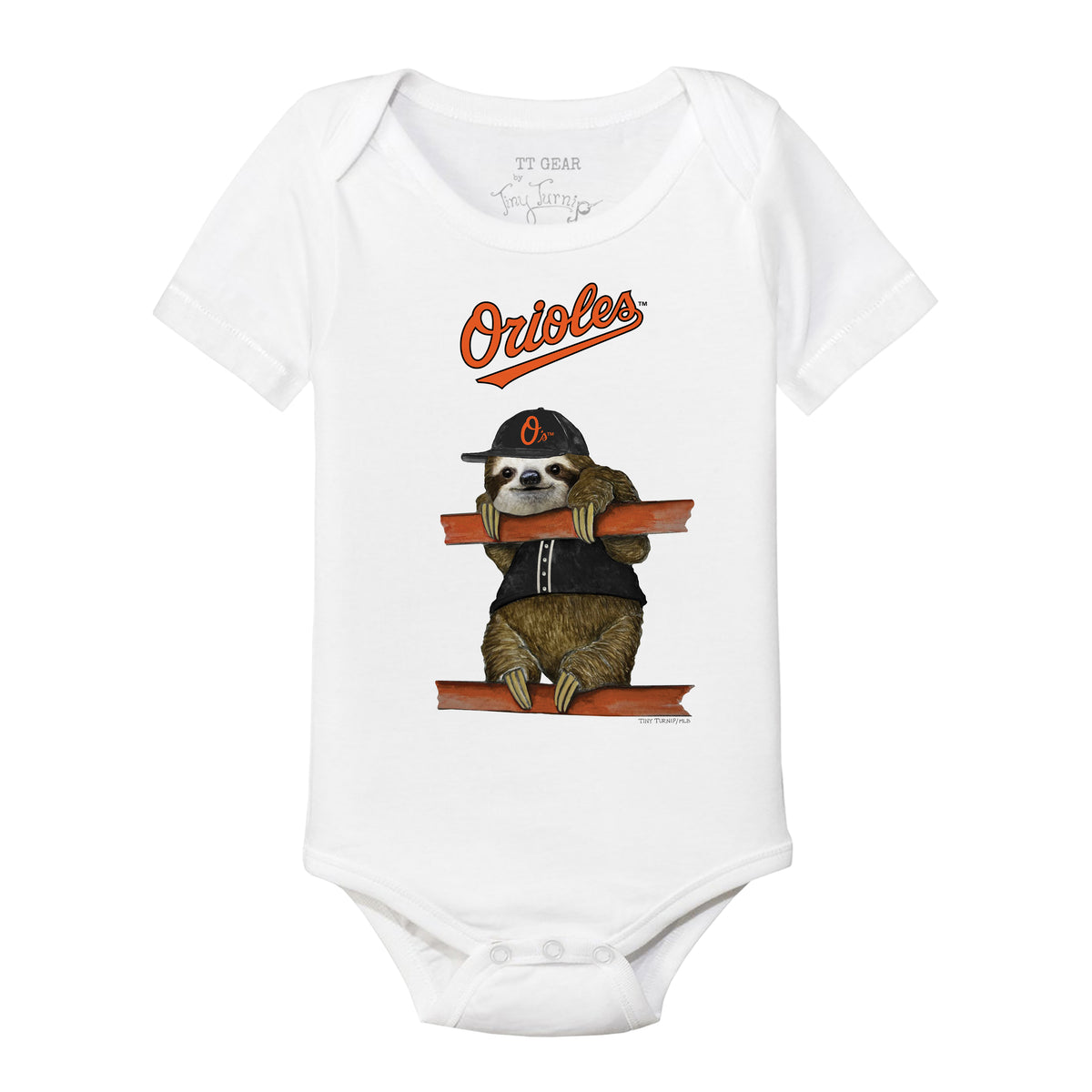 Baltimore Orioles Sloth Short Sleeve Snapper