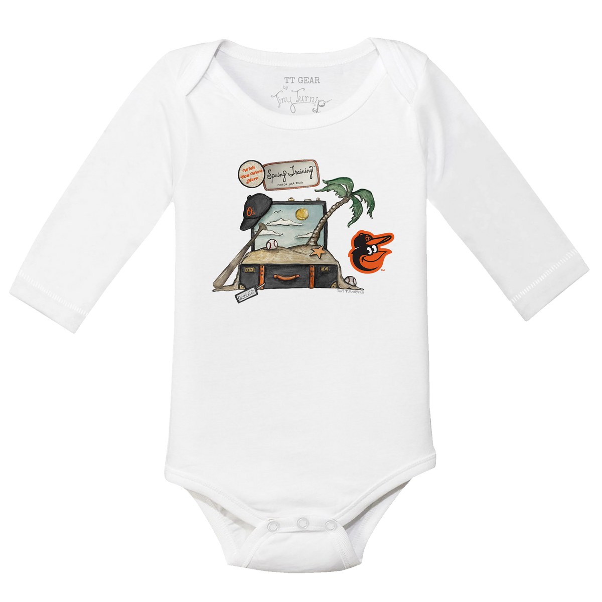 Baltimore Orioles Spring Training 2026 Long Sleeve Snapper - Tiny Turnip