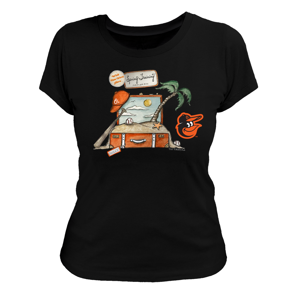 Baltimore Orioles Spring Training 2026 Women's Tee Shirt - Tiny Turnip