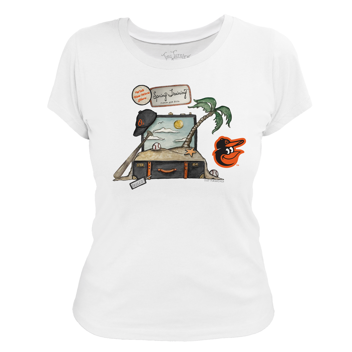 Baltimore Orioles Spring Training 2026 Women's Tee Shirt - Tiny Turnip