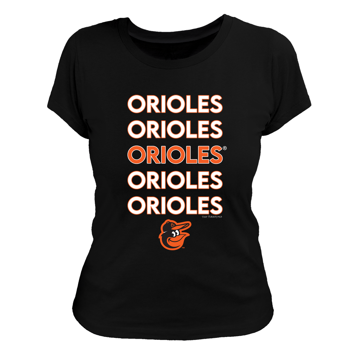 Baltimore Orioles Stacked Tee Shirt