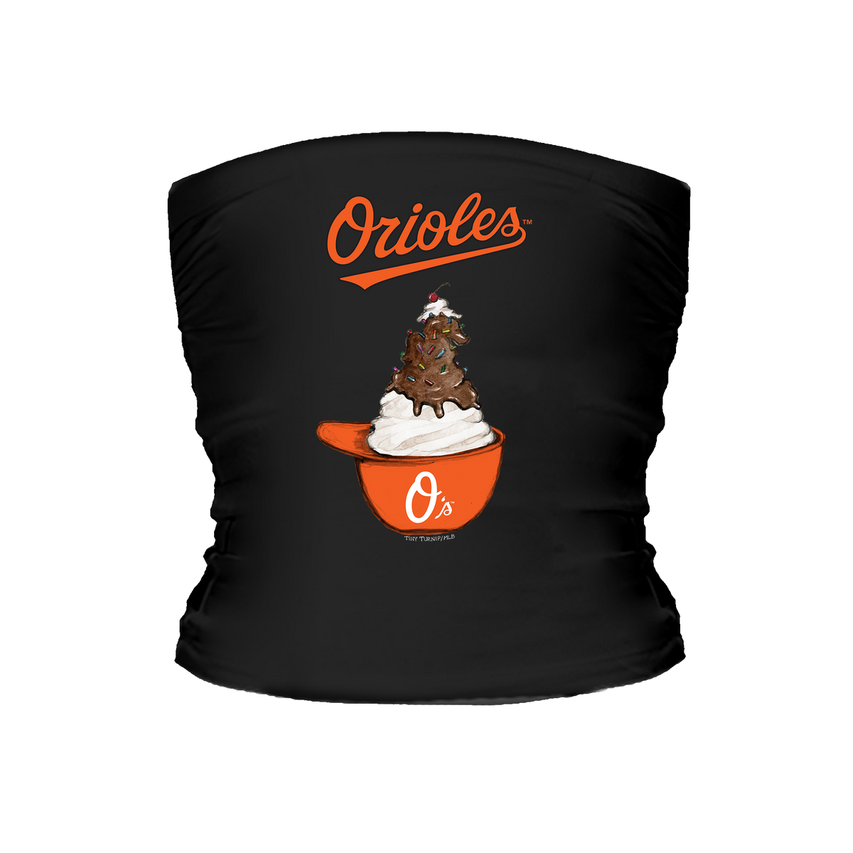 Baltimore Orioles Sundae Helmet Tube Top - Tiny Turnip