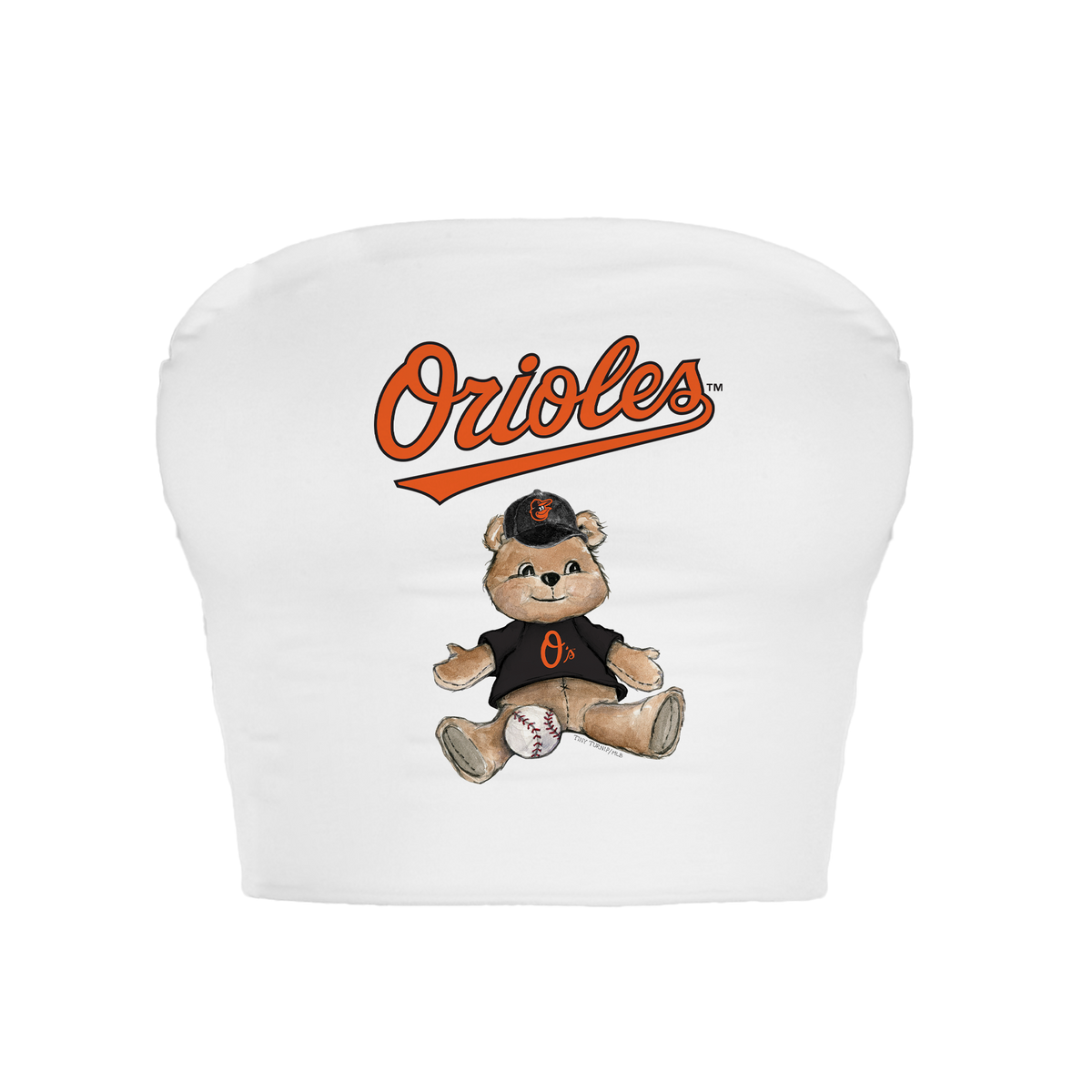 Baltimore Orioles Teddy Crop Tube Top
