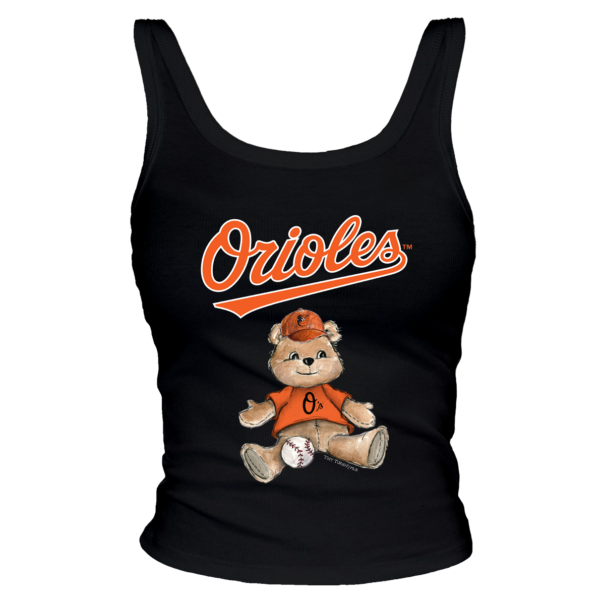 Baltimore Orioles Teddy Ribbed Tank - Tiny Turnip