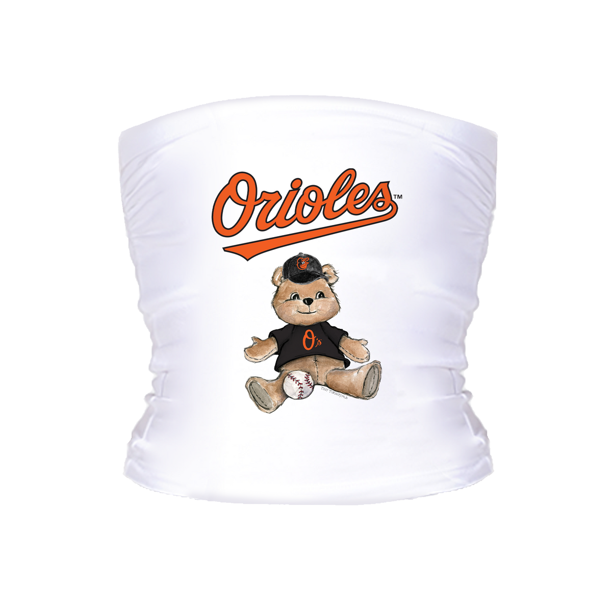 Baltimore Orioles Teddy Tube Top - Tiny Turnip