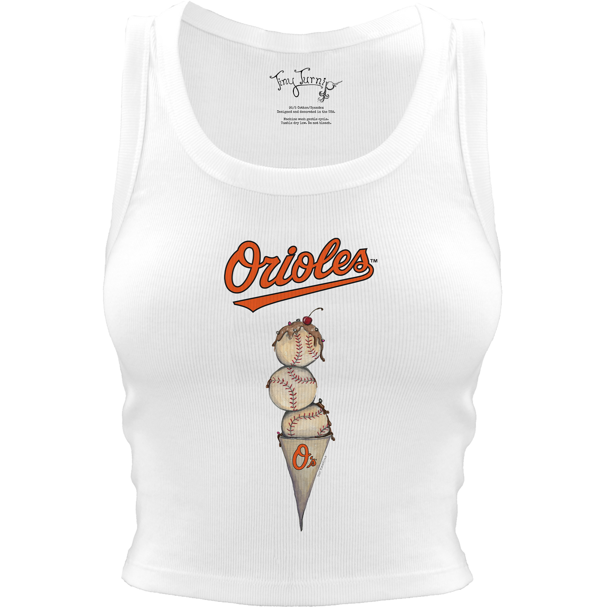 Baltimore Orioles Triple Scoop Crop Tank