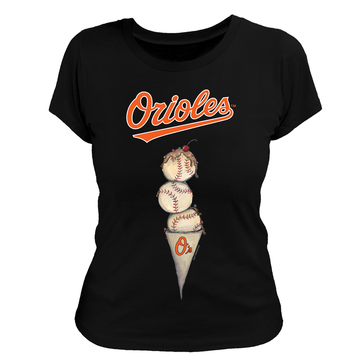 Baltimore Orioles Triple Scoop Women's Tee Shirt