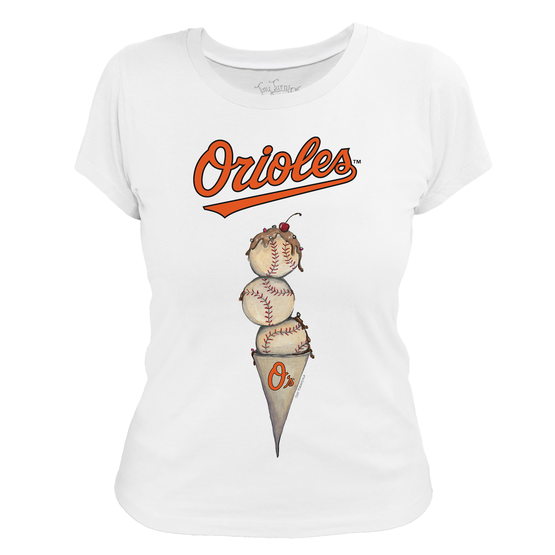 Baltimore Orioles Triple Scoop Women's Tee Shirt