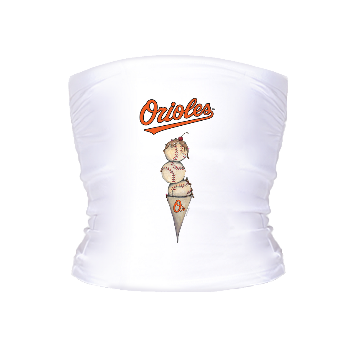 Baltimore Orioles Triple Scoop Tube Top