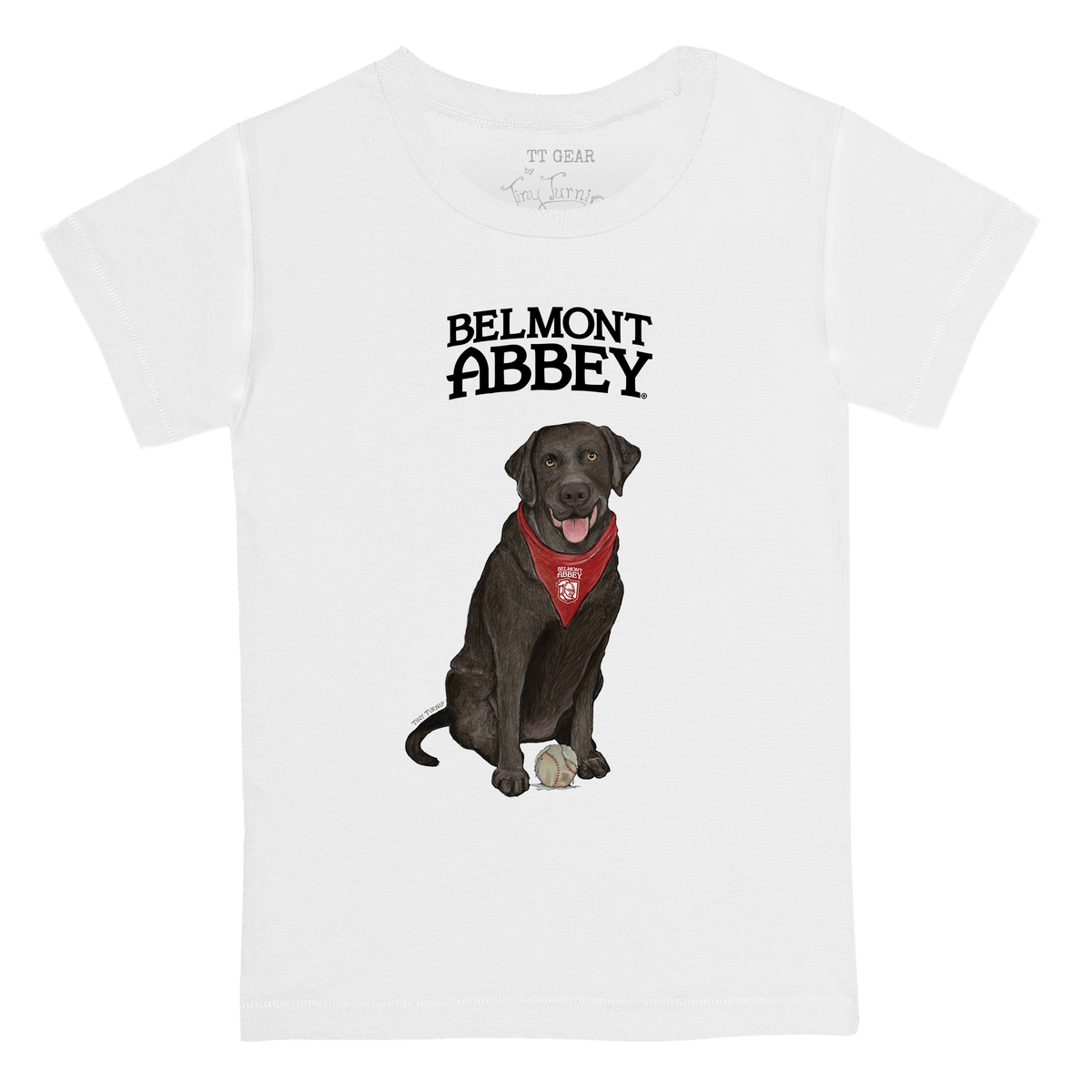 Belmont Abbey Crusaders Black Labrador Retriever Kid's Tee Shirt