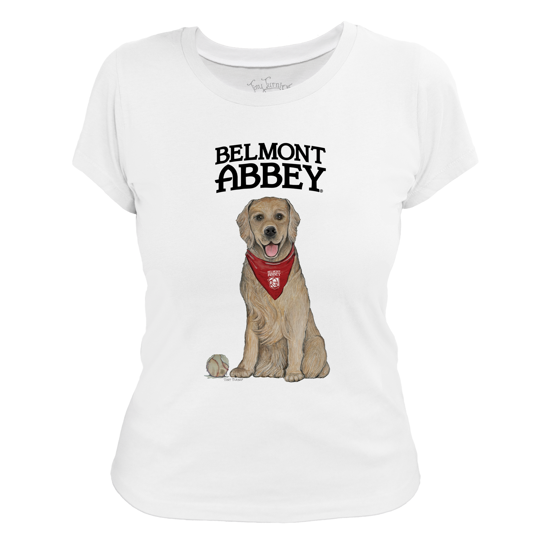 Belmont Abbey Crusaders Golden Retriever Women's Tee Shirt