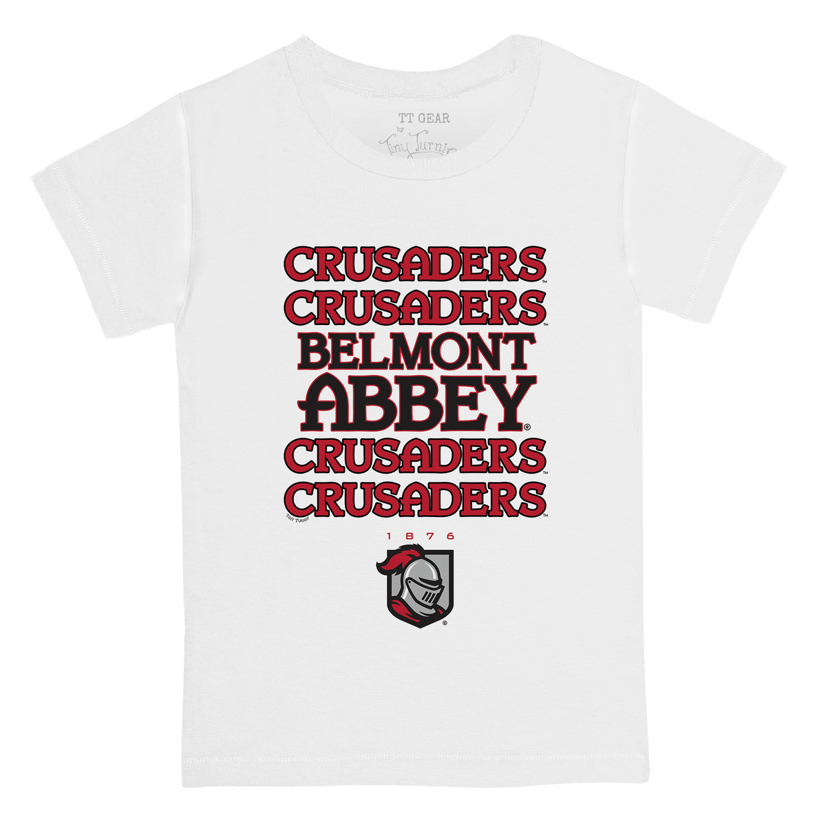 Belmont Abbey Crusaders Stacked Kid's Tee Shirt