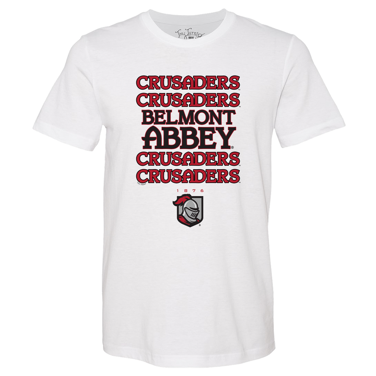 Belmont Abbey Crusaders Stacked Unisex Tee Shirt