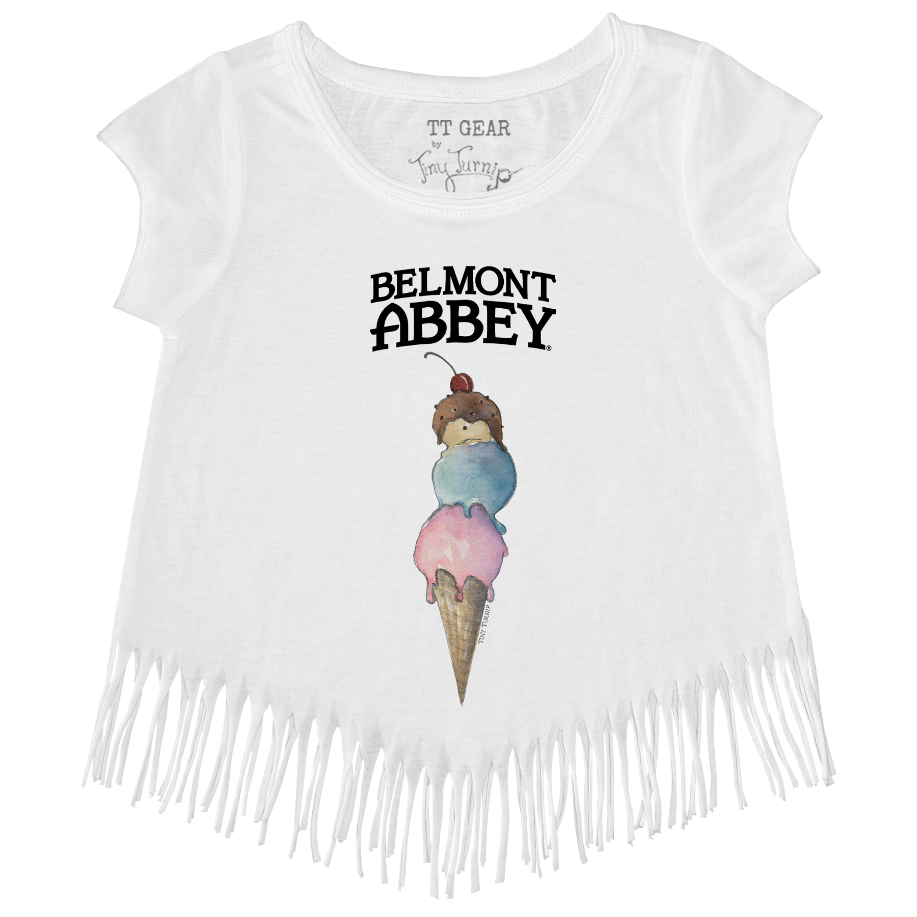 Belmont Abbey Crusaders Triple Scoop Fringe Tee