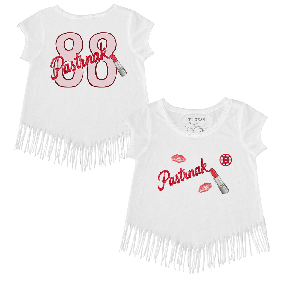 VIP NHL Lipstick w/ Name - Fringe Tee - Tiny Turnip