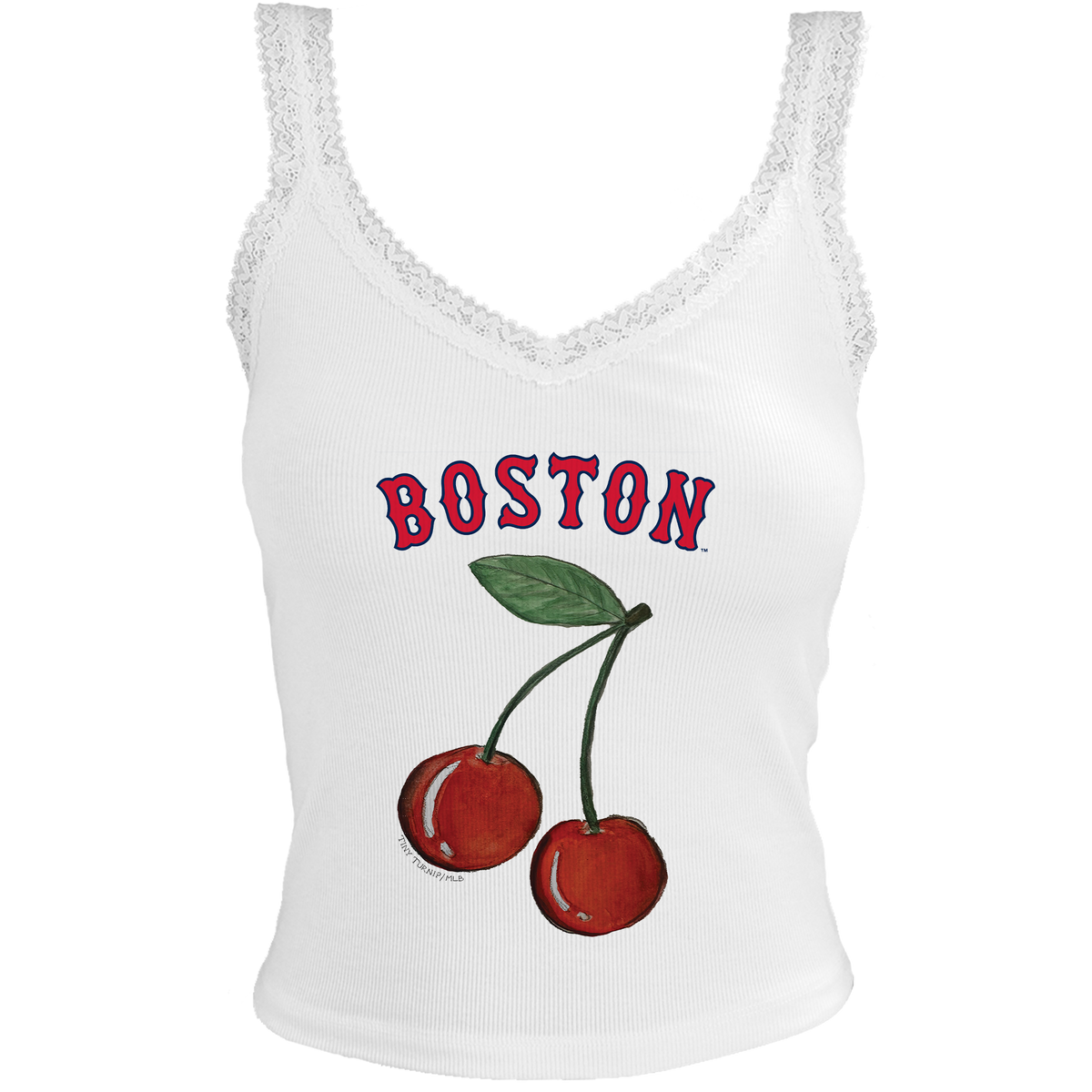 Boston Red Sox Cherry Lace Tank