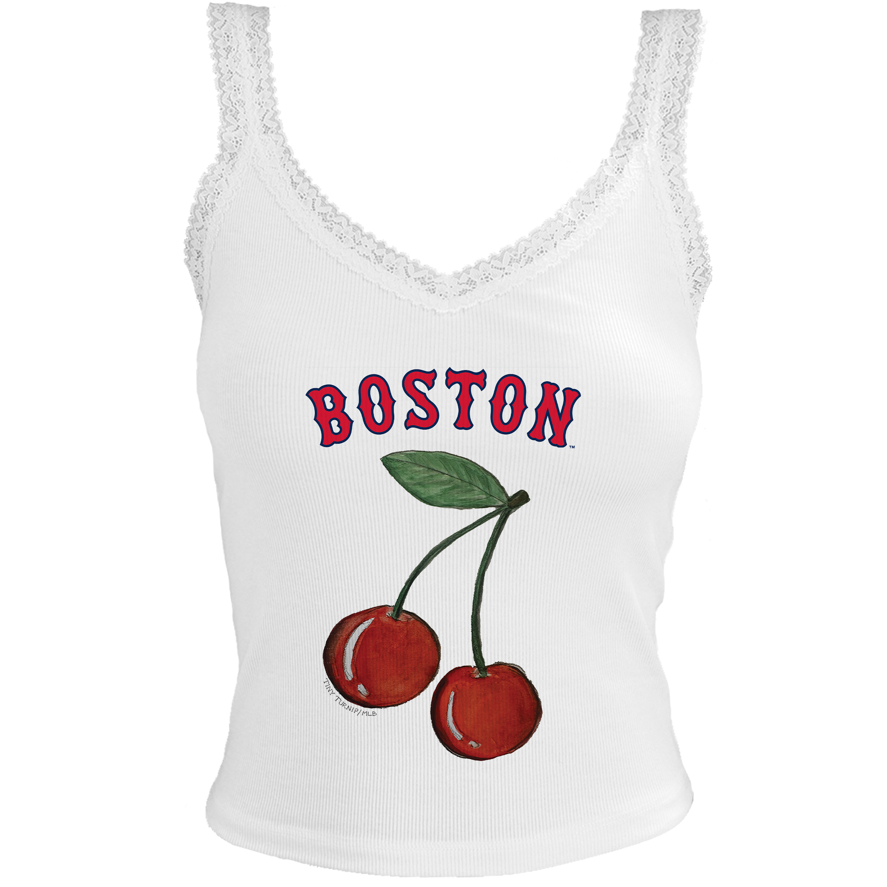 Boston Red Sox Cherry Lace Tank