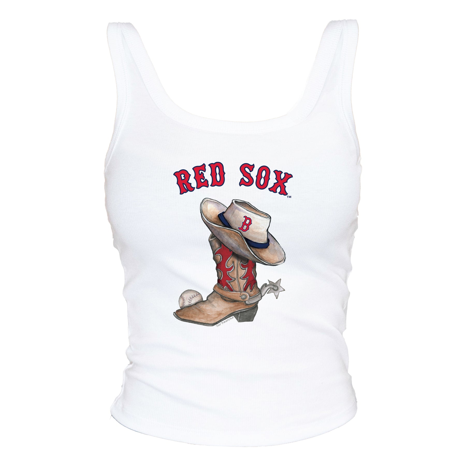 Boston Red Sox Cowboy Boot Ribbed Tank
