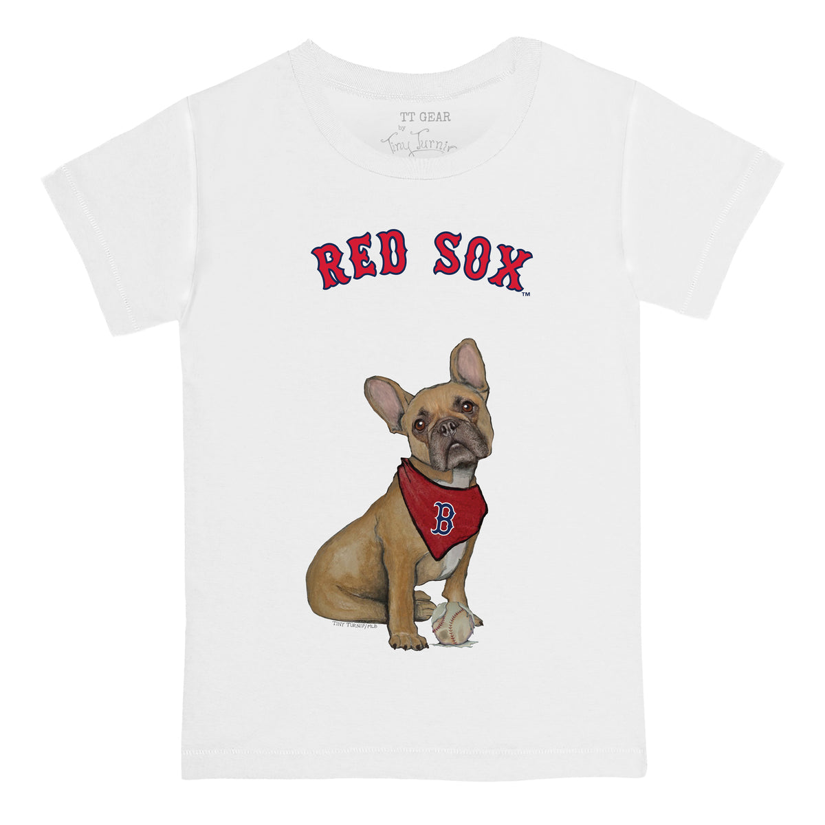 Boston Red Sox French Bulldog Tee Shirt
