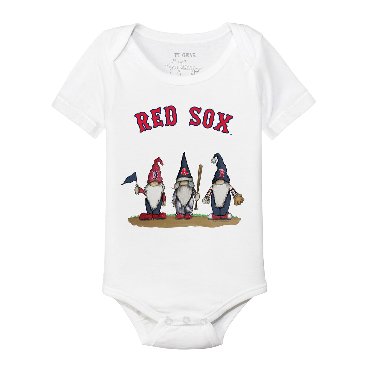 Boston Red Sox Gnomes Short Sleeve Snapper