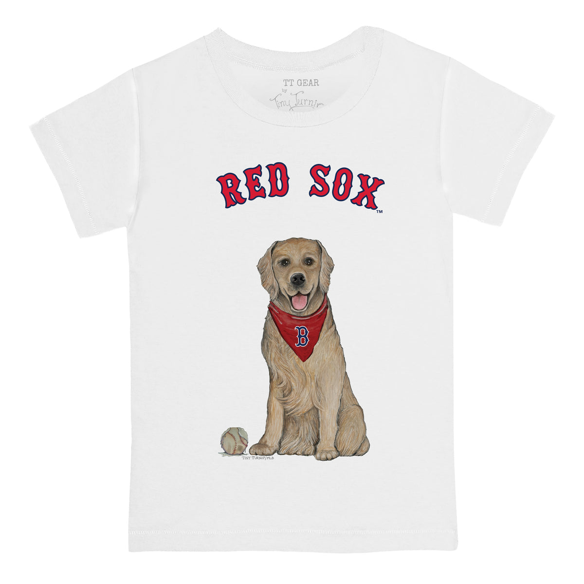 Boston Red Sox Golden Retriever Tee Shirt