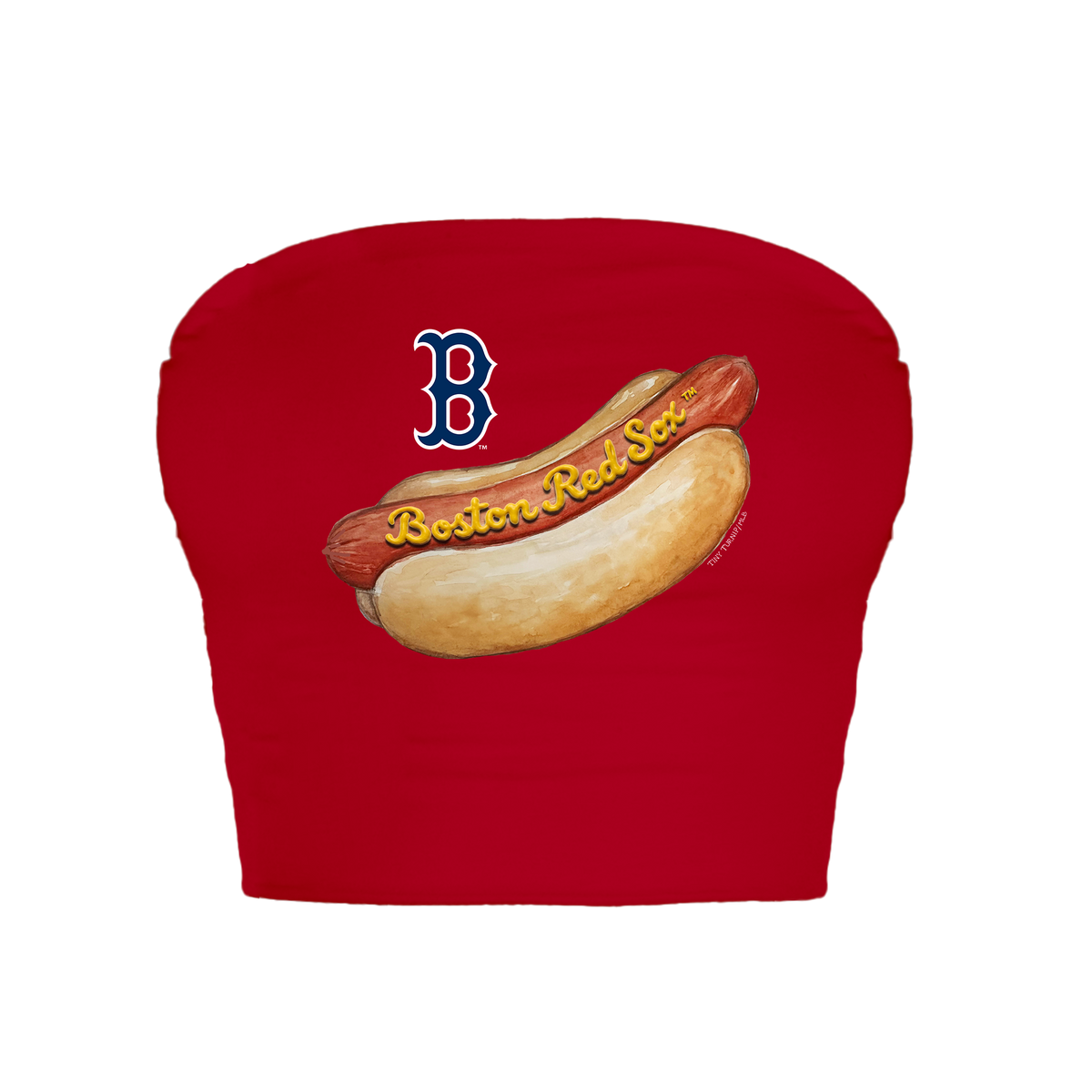 Boston Red Sox Hot Dog Crop Tube Top