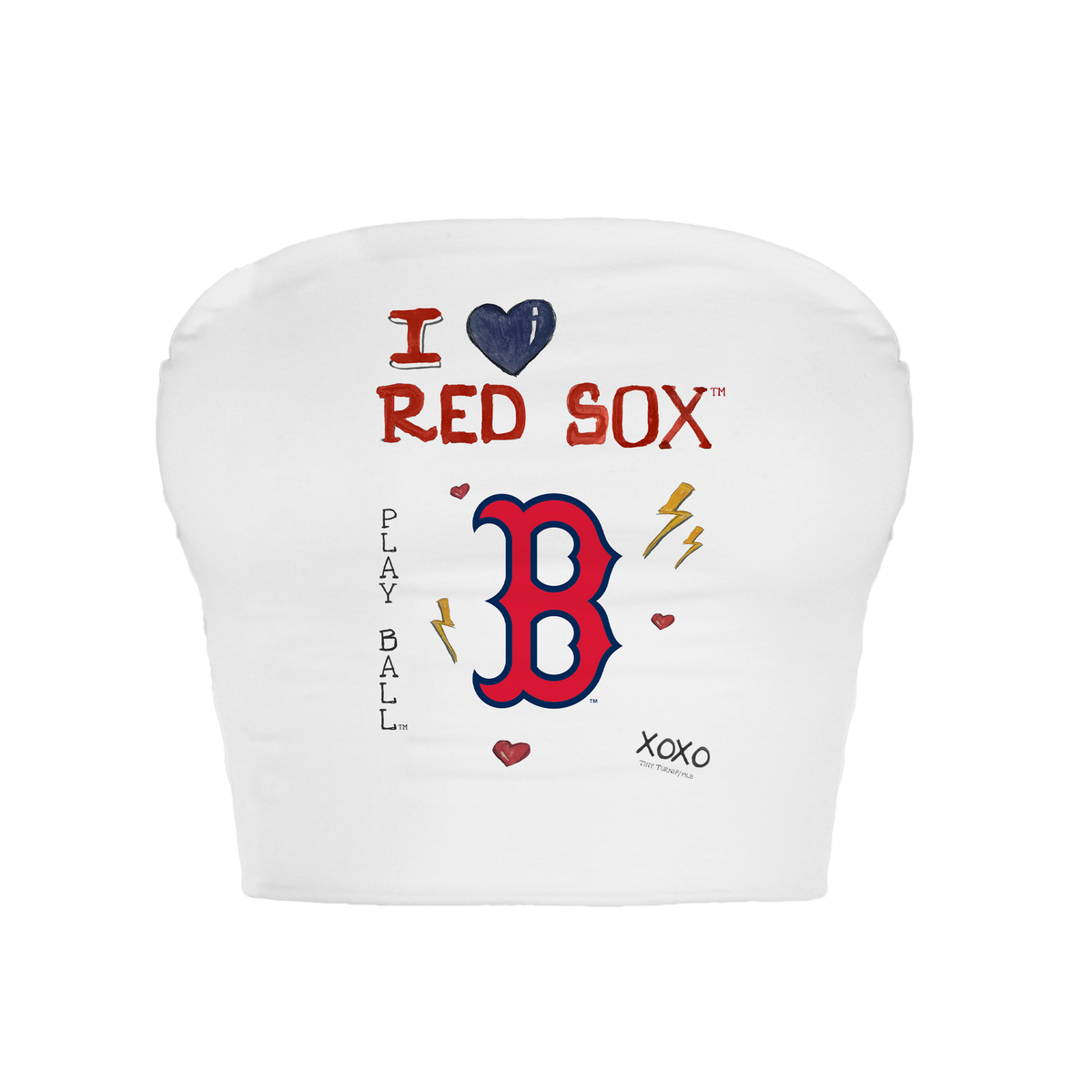 Boston Red Sox I Heart Red Sox Crop Tube Top