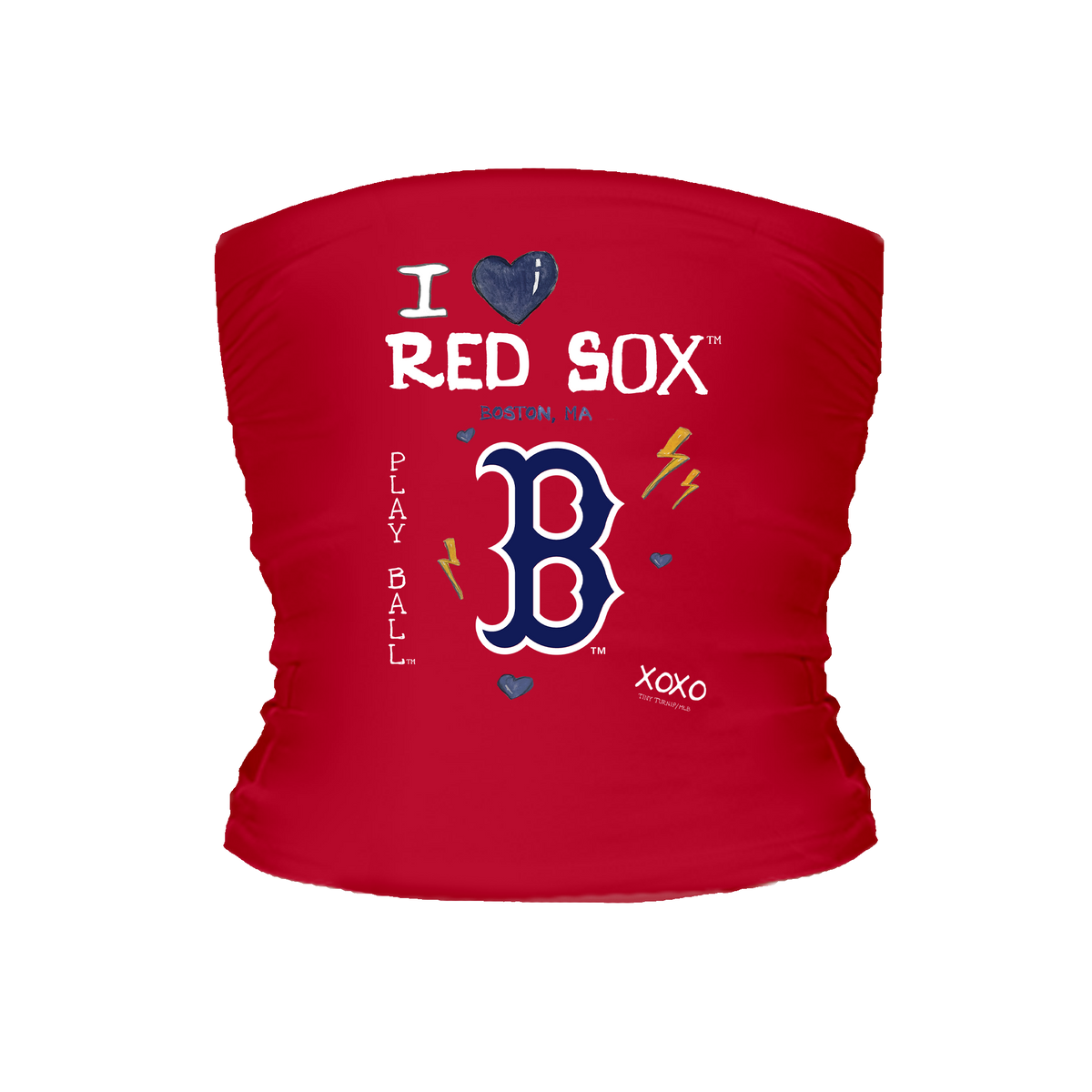 I Heart Red Sox Tube Top - Tiny Turnip