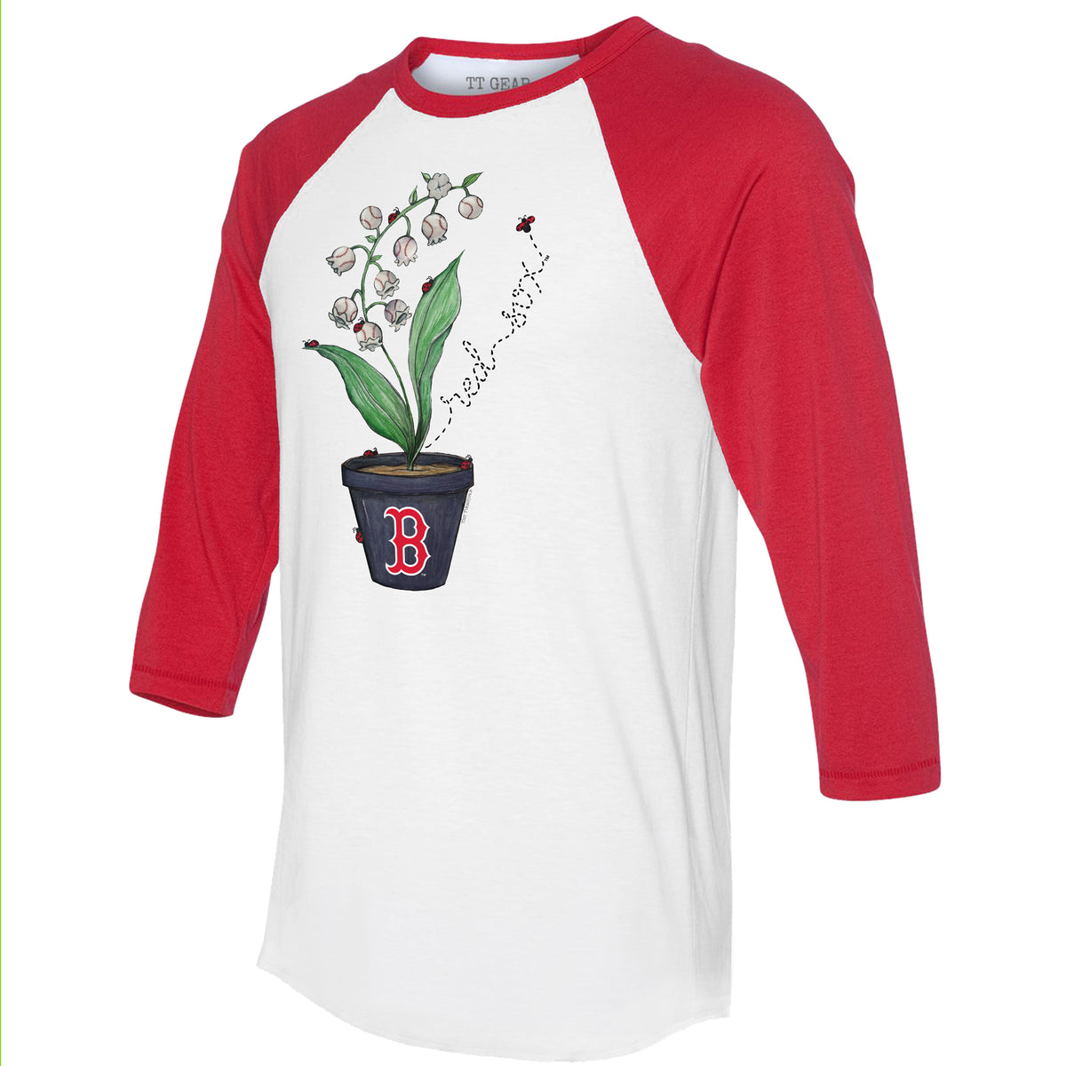 Boston Red Sox Ladybug 3/4 Red Sleeve Raglan