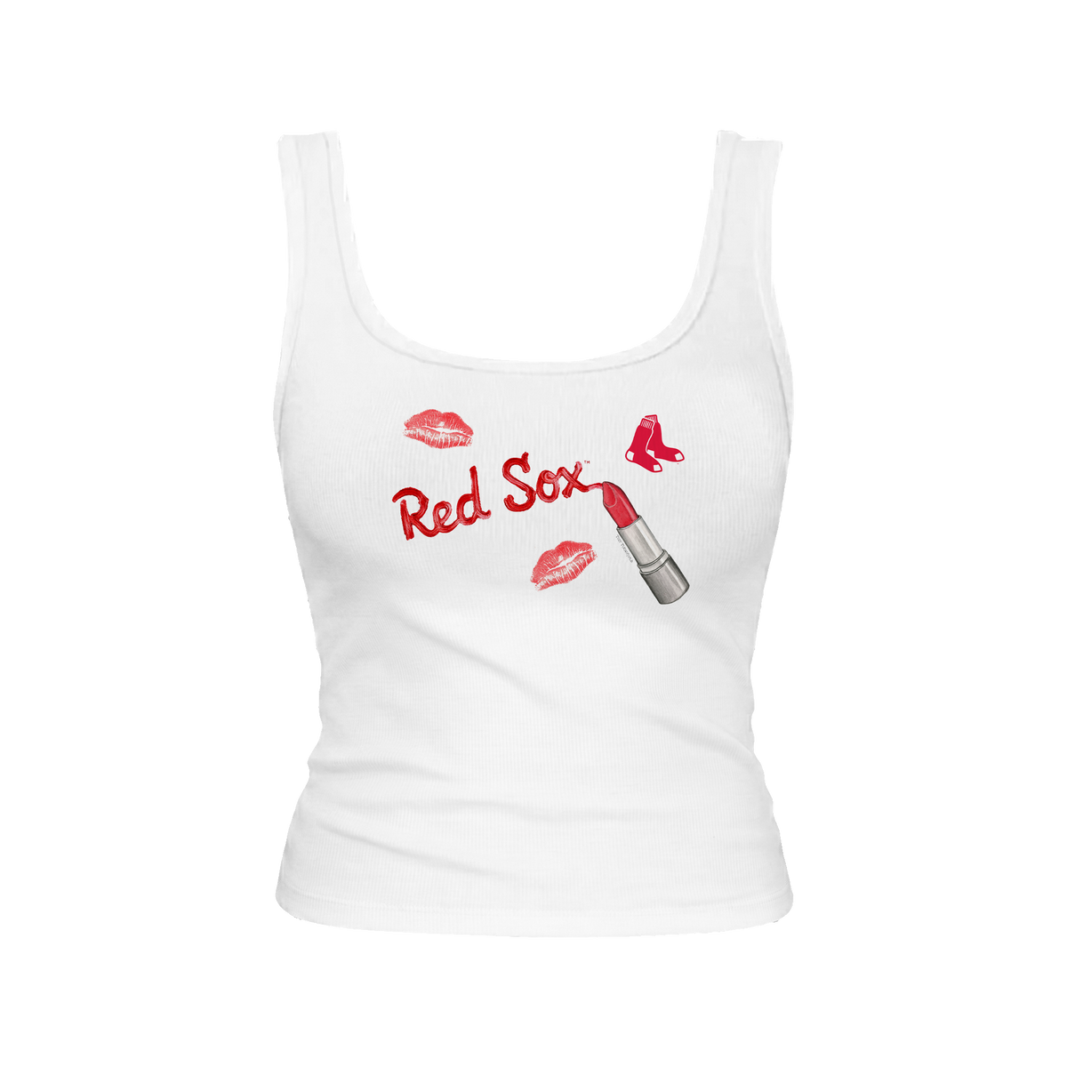 Boston Red Sox Lipstick Emmy Tank