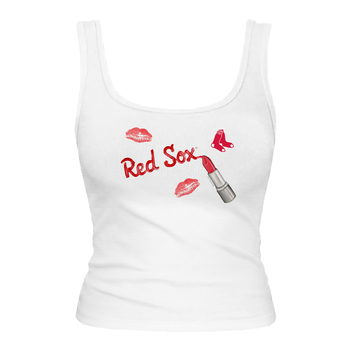 Boston Red Sox Lipstick Emmy Tank