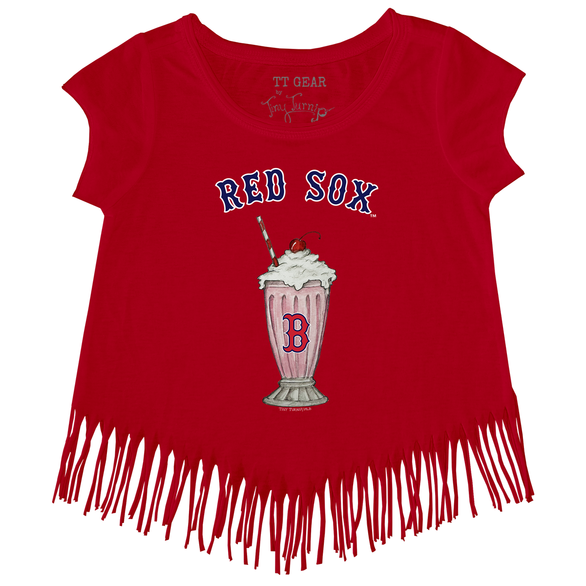 Boston Red Sox Milkshake Fringe Tee