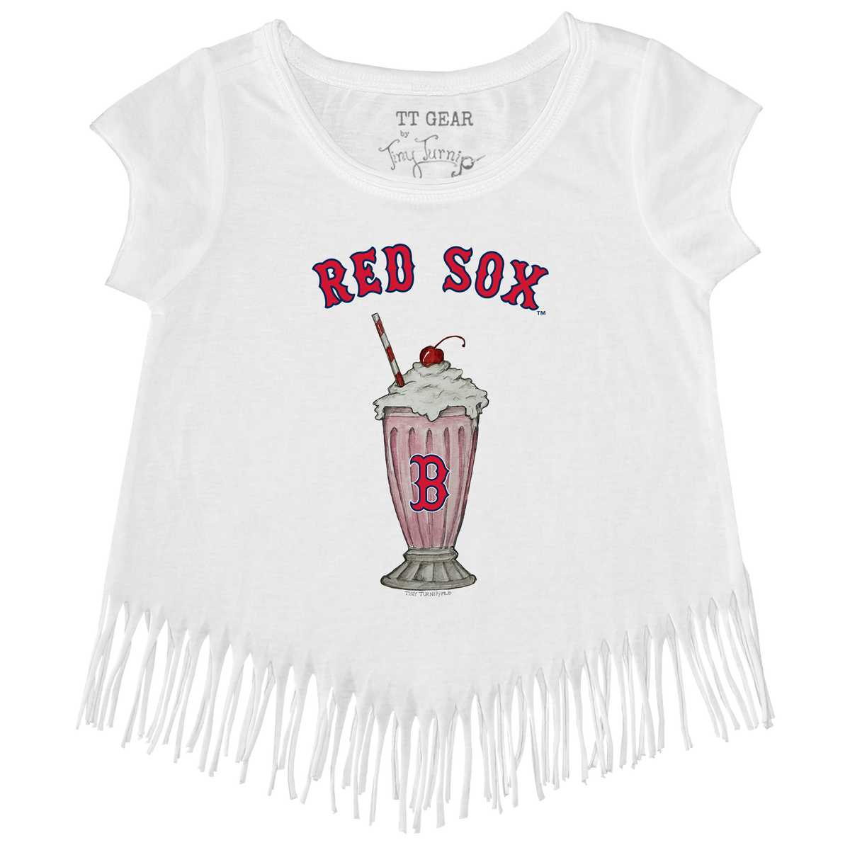 Boston Red Sox Milkshake Fringe Tee