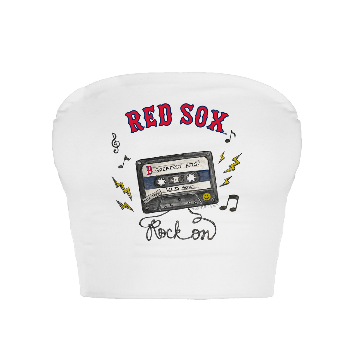 Boston Red Sox Mixtape Crop Tube Top