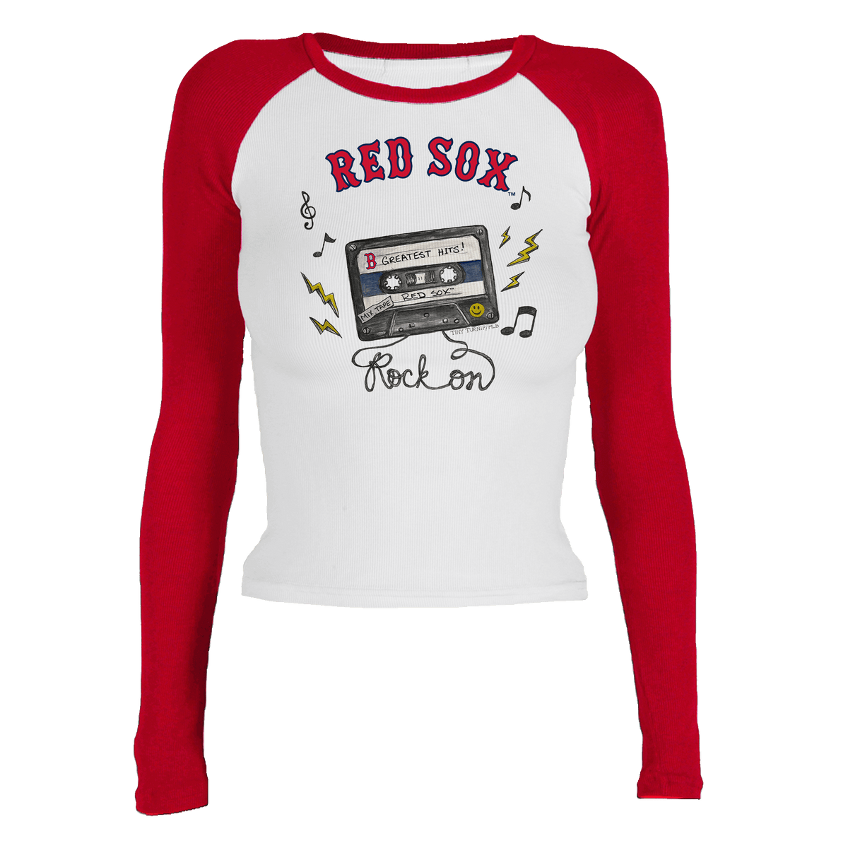 Boston Red Sox Mixtape Roxy Raglan Long Sleeve