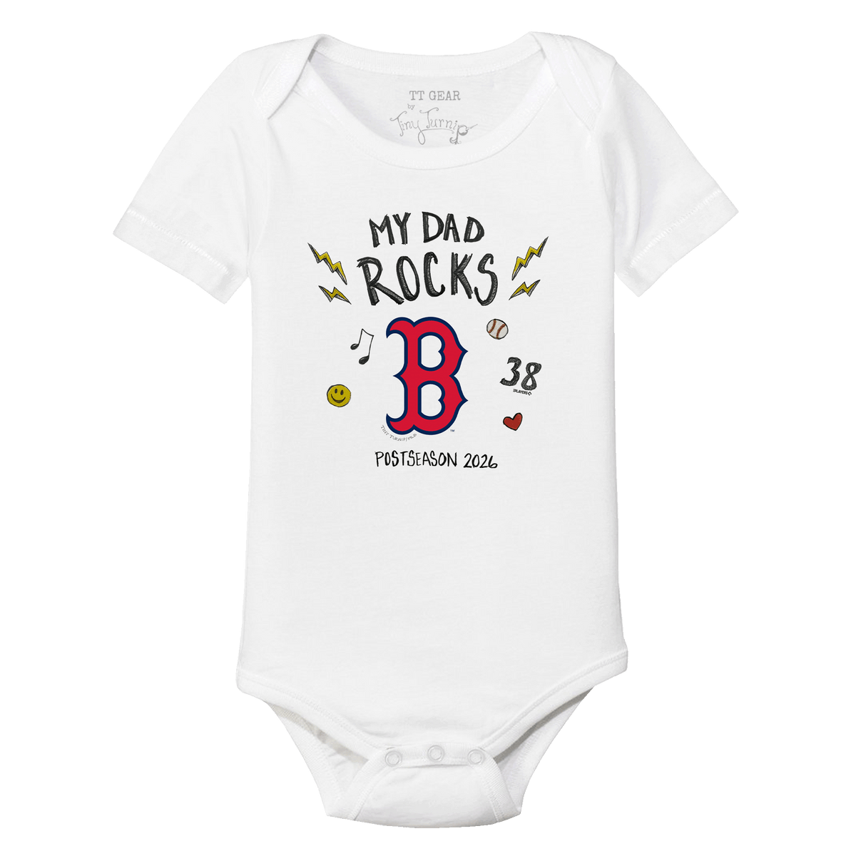 VIP Boston Red Sox Postseason '26 Short Sleeve Snapper - Tiny Turnip